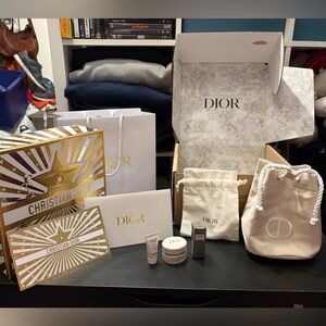 Dior pouch and a 3 exclusive miniatures